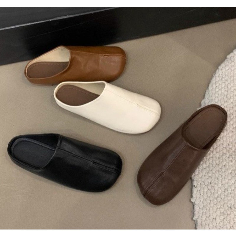 Loafer Flat Women - รองเท้าแฟชั่นแบบใหม่ ทาบิ นินจา หนังแท้ หัวแยก รองเท้าส้นเตี้ยผู้หญิง