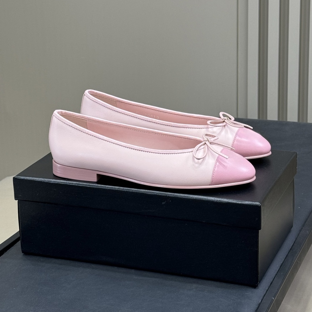Women'S Heels - รองเท้าเดินป่าผู้หญิงแบรนด์หรู รองเท้าส้นเตี้ย ดีไซน์โบว์ วัสดุหนังแกะ สำหรับกิจกรรมกลางแจ้ง สไตล์มินิมอล