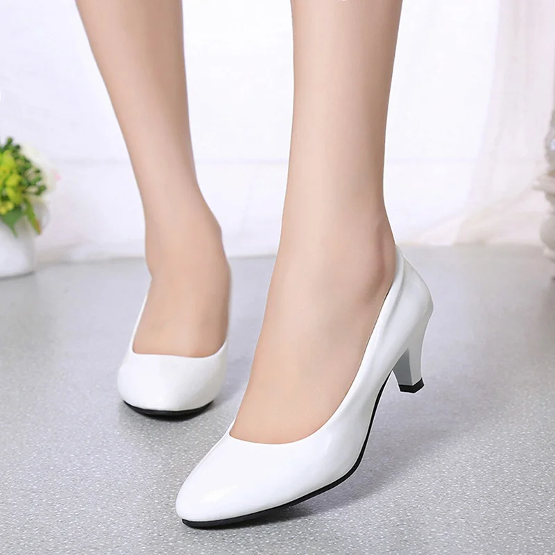 Women'S Shoes For Work - หญิงปั๊ม Nude ปากตื้นผู้หญิงรองเท้าแฟชั่นสํานักงานงานแต่งงานรองเท้าสุภาพสตรีรองเท้าส้นสูงรองเท้าผู้หญิงฤดูใบไม้ร่วง