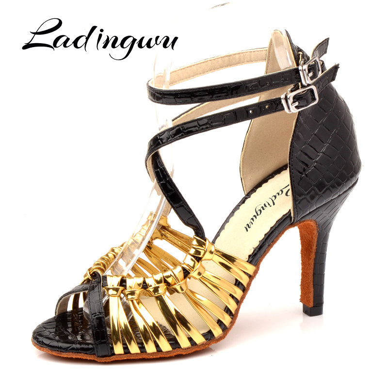 Women'S Shoes Z - Ladingwu เต้นรำรองเท้าผู้หญิงจระเข้ PU Salsa Dance รองเท้า