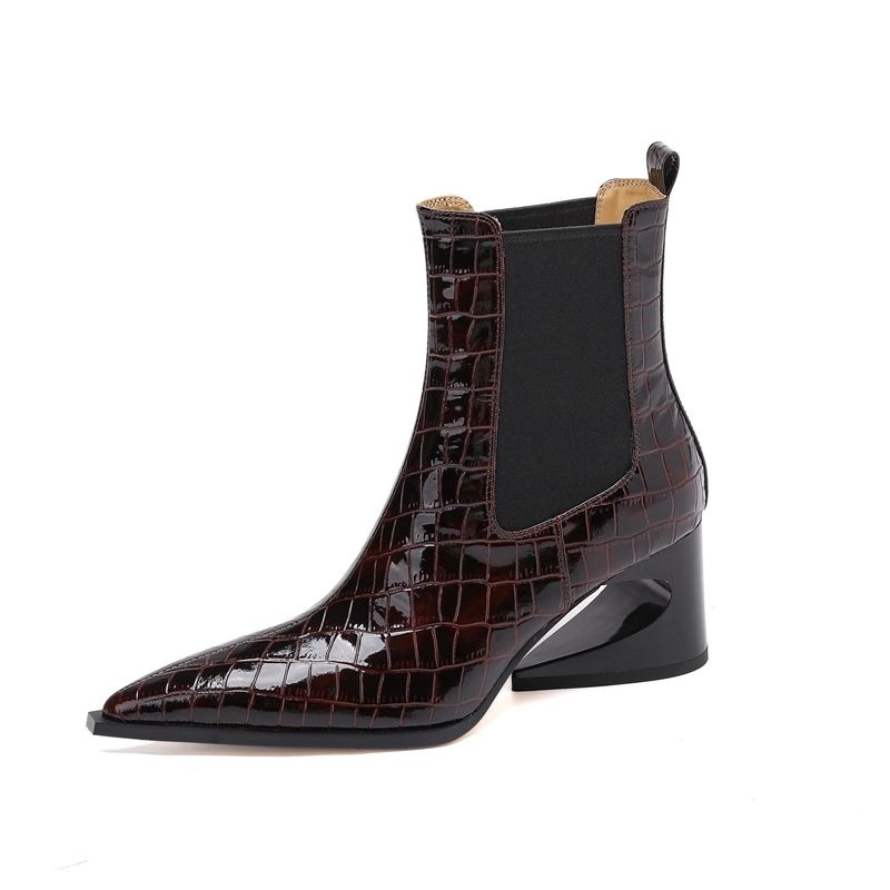 รองเท้าบูทสั้นทรงเชลซีหนังวัวล - Women'S Shoes Chelsea บทวิจารณ์และราคา