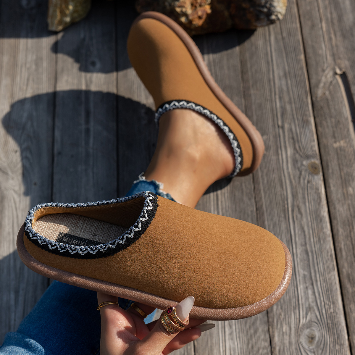 รองเท้าแตะปักลายสไตล์ชาติพันธุ - Women'S Shoes In Wide Width บทวิจารณ์และราคา
