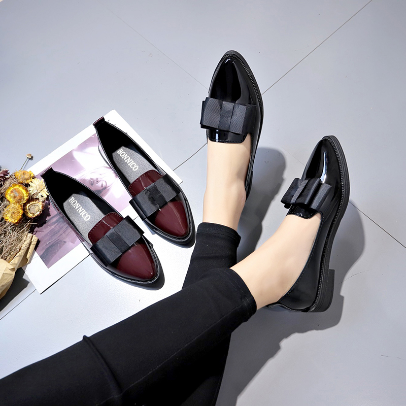 รองเท้าส้นเตี้ยหนังแก้วสีดำ/สี - Women'S Heels บทวิจารณ์และราคา