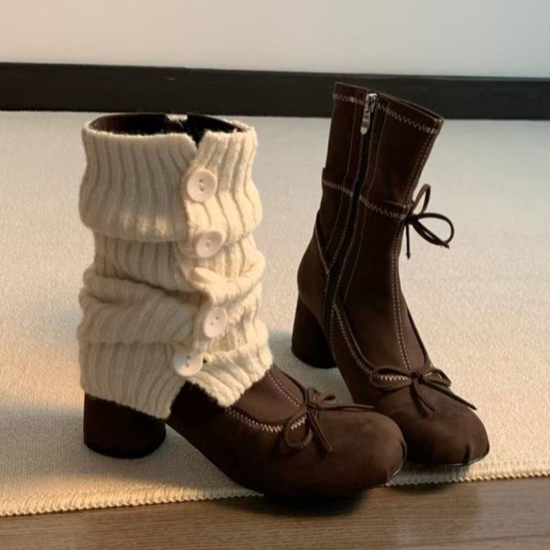 รองเท้าบูทส้นสูงแบบผูกโบว์สำหร - Women'S Shoes Chelsea บทวิจารณ์และราคา