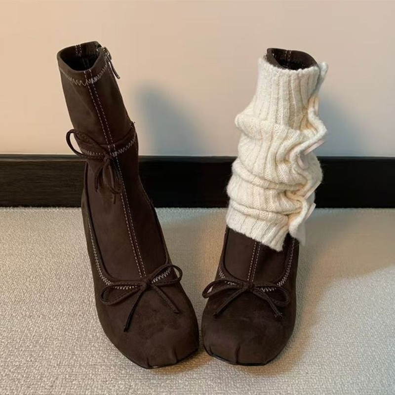 รองเท้าบูทส้นสูงแบบผูกโบว์สำหร - Women'S Shoes Chelsea บทวิจารณ์และราคา