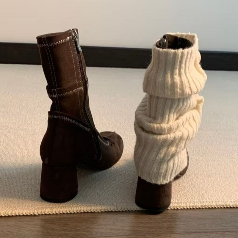รองเท้าบูทส้นสูงแบบผูกโบว์สำหร - Women'S Shoes Chelsea บทวิจารณ์และราคา