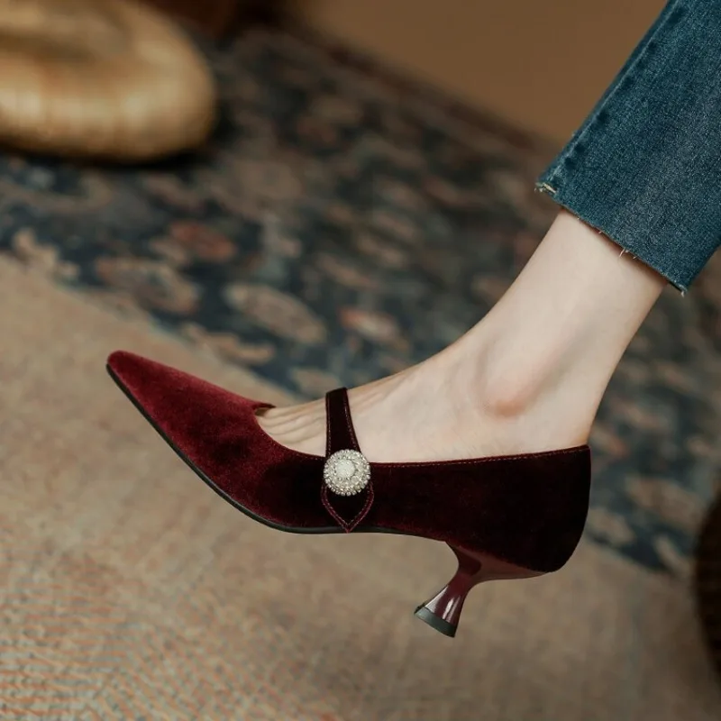 รองเท้าส้นเข็มแบบแมรี่เจนหัวแห - Women'S Heels บทวิจารณ์และราคา