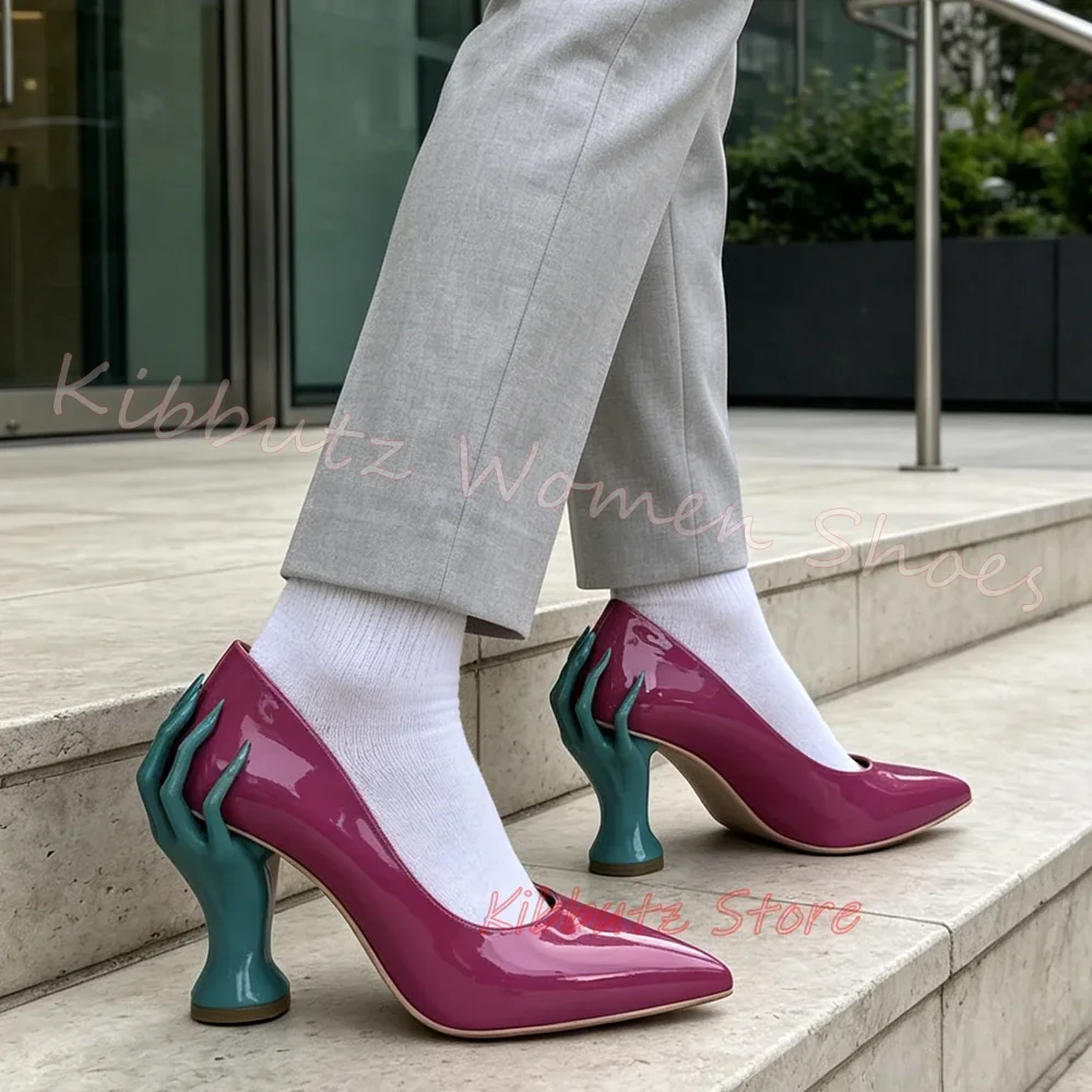 รองเท้าส้นสูงทรงปลายแหลม หนังแ - Women'S Shoes Hands Free บทวิจารณ์และราคา