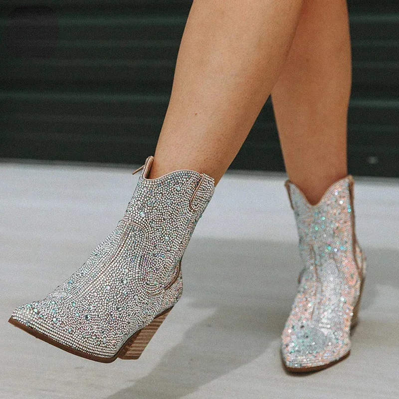 Western คาวบอยรองเท้าแฟชั่นผู้ - Women'S Shoes Chelsea บทวิจารณ์และราคา