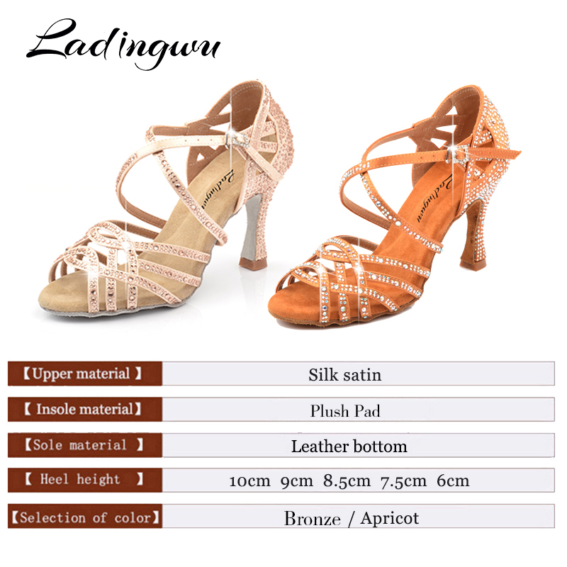 Ladingwu ผ้าไหมซาติน Apricot แ - Women'S Shoes Z บทวิจารณ์และราคา