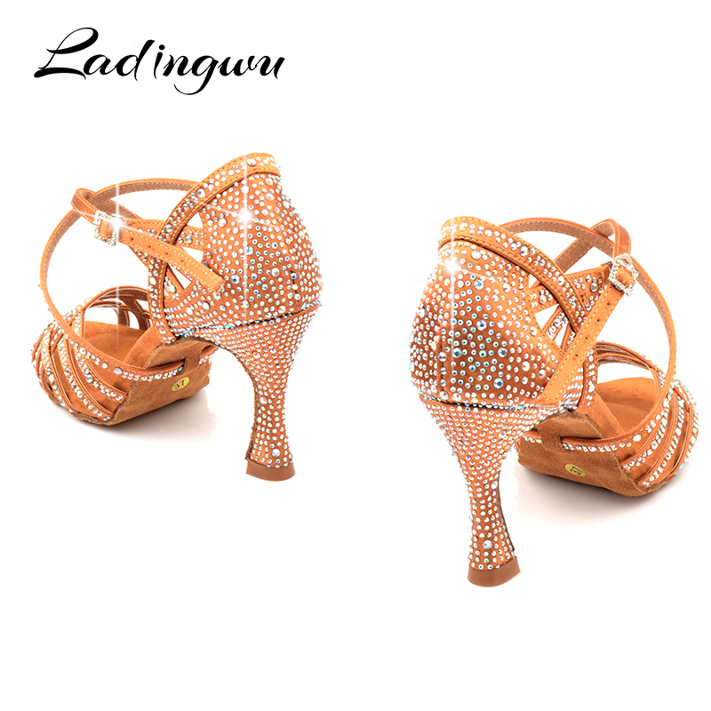 Ladingwu ผ้าไหมซาติน Apricot แ - Women'S Shoes Z บทวิจารณ์และราคา
