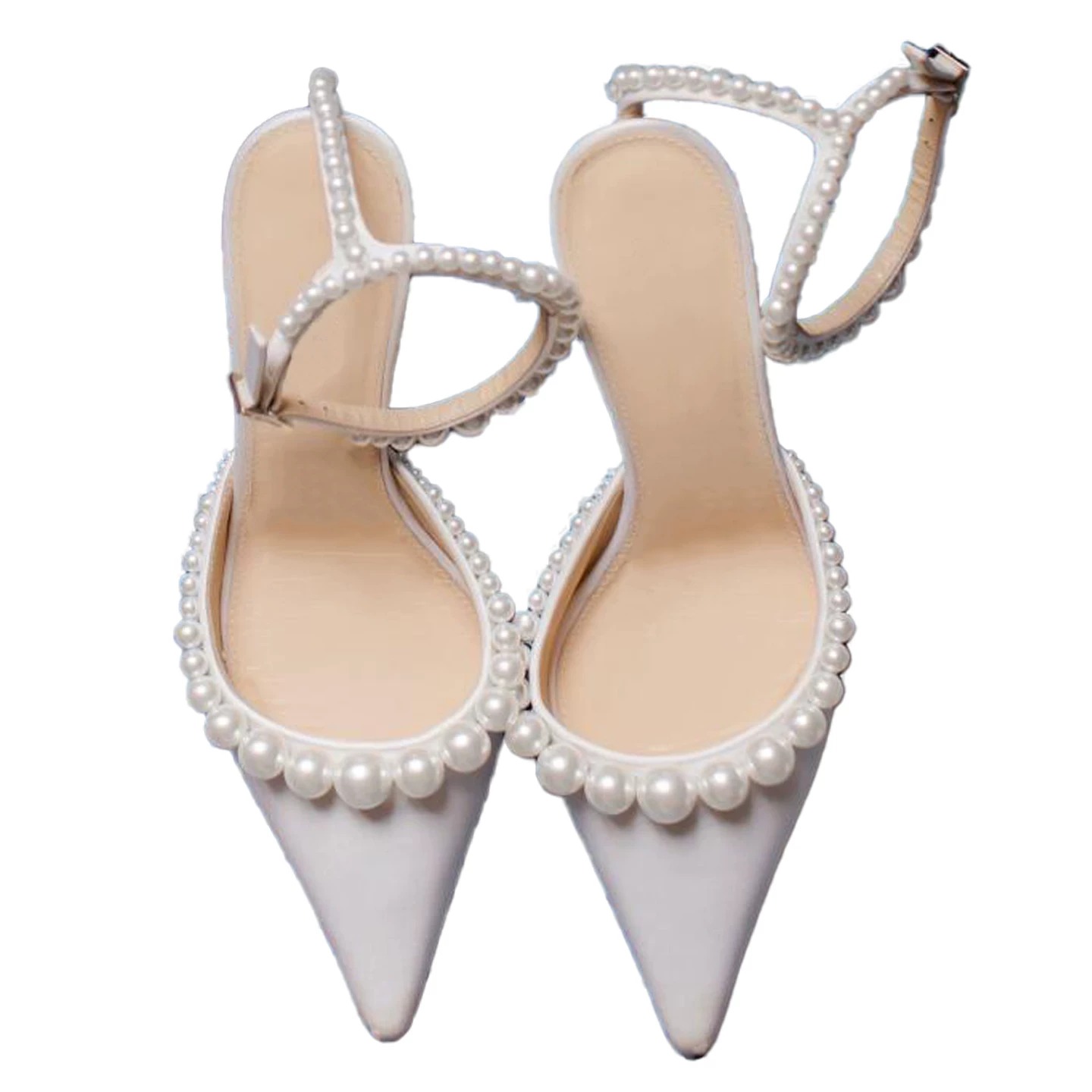 รองเท้าส้นเข็มหนังสีขาวสำหรับผ - Women'S Shoes Kitten Heels บทวิจารณ์และราคา