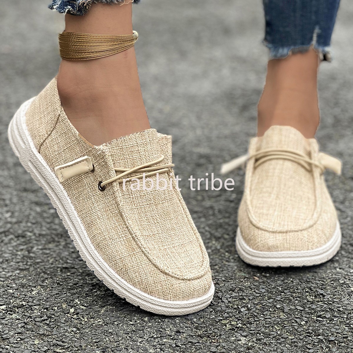 รองเท้าผ้าใบแฟชั่นลำลองสไตล์สป - Loafer Flat Women บทวิจารณ์และราคา