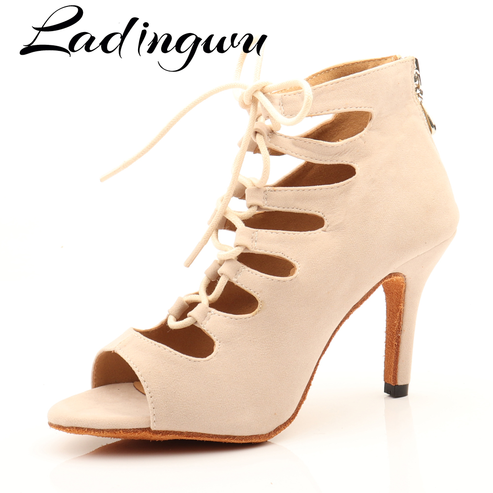 Ladingwu Beige Suede High-Topร - Women'S Shoes Z บทวิจารณ์และราคา