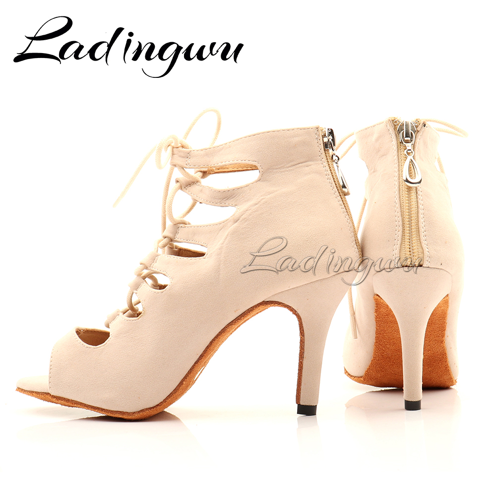 Ladingwu Beige Suede High-Topร - Women'S Shoes Z บทวิจารณ์และราคา