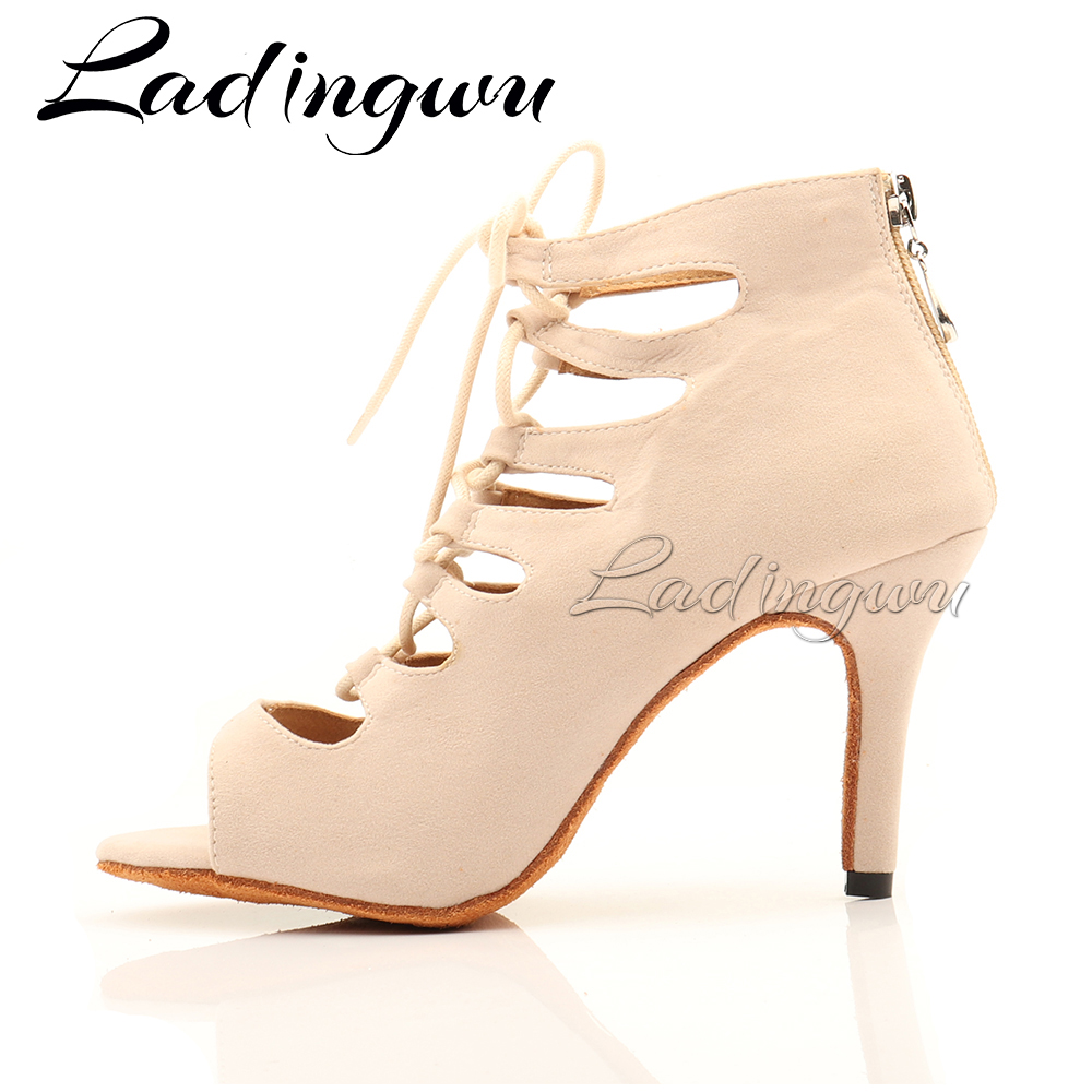 Ladingwu Beige Suede High-Topร - Women'S Shoes Z บทวิจารณ์และราคา