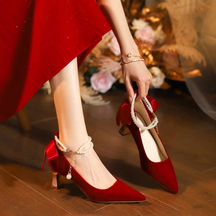 รองเท้าส้นสูงแบบสวม หนังกลับ ป - Women Shoes Nb บทวิจารณ์และราคา