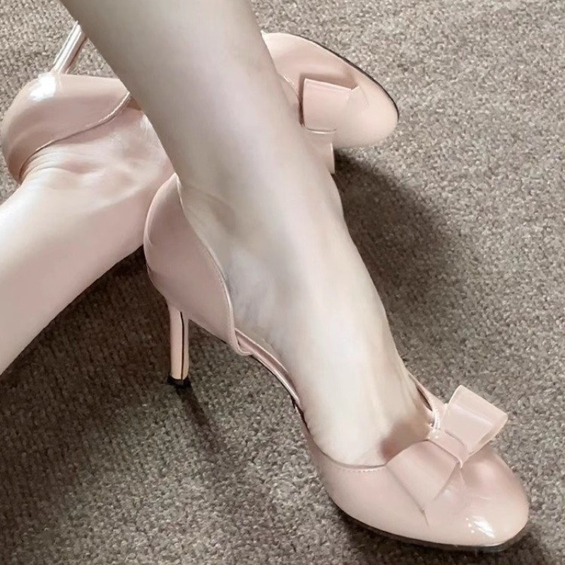 รองเท้าส้นสูงโบว์ผู้หญิงใหม่สํ - Slingback Pumps Women บทวิจารณ์และราคา