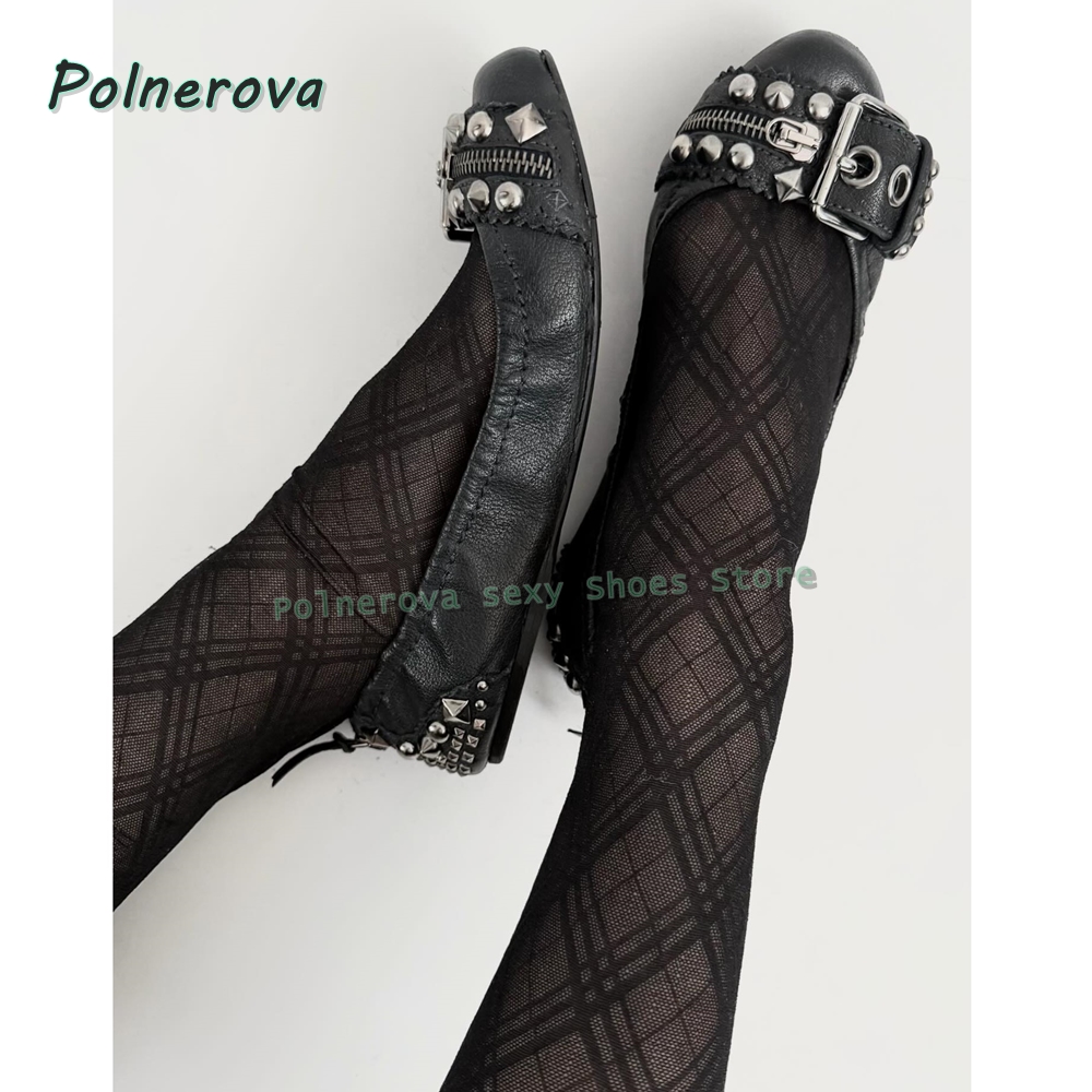 รองเท้าส้นเตี้ยแบบมีซิปประดับต - Slingback Pumps Women บทวิจารณ์และราคา