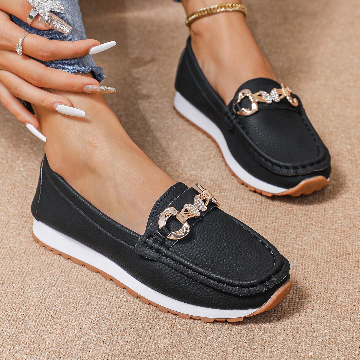 รองเท้าผู้หญิงแบบสวม รุ่นใหม่  - Loafer Flat Women บทวิจารณ์และราคา