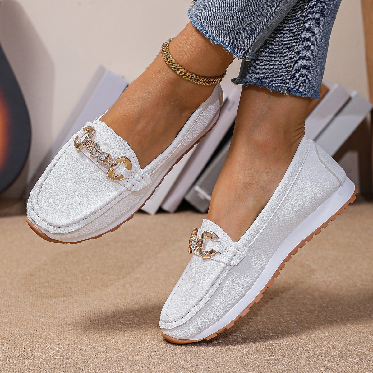 รองเท้าผู้หญิงแบบสวม รุ่นใหม่  - Loafer Flat Women บทวิจารณ์และราคา