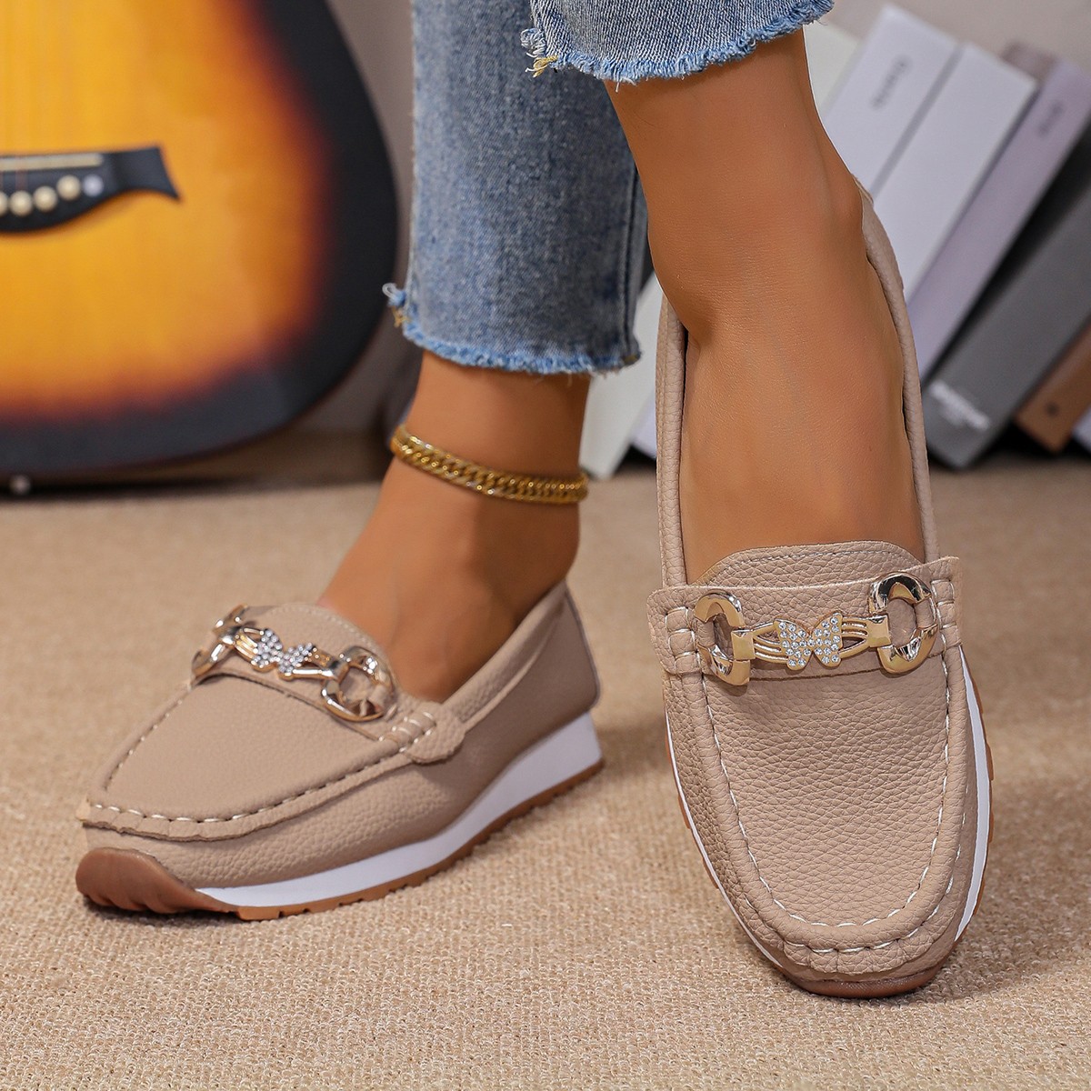 รองเท้าผู้หญิงแบบสวม รุ่นใหม่  - Loafer Flat Women บทวิจารณ์และราคา