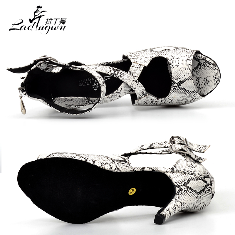 Ladingwuใหม่สีขาวงูเนื้อPUรองเ - Women'S Shoes Z บทวิจารณ์และราคา