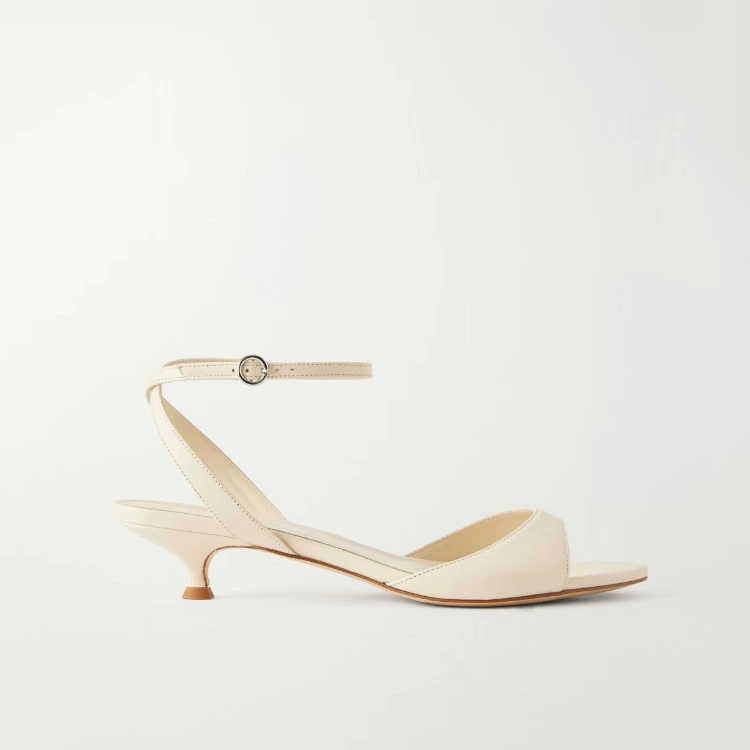 รองเท้าส้นเตี้ยแบบสวมเปิดนิ้วเ - Women'S Shoes Kitten Heels บทวิจารณ์และราคา