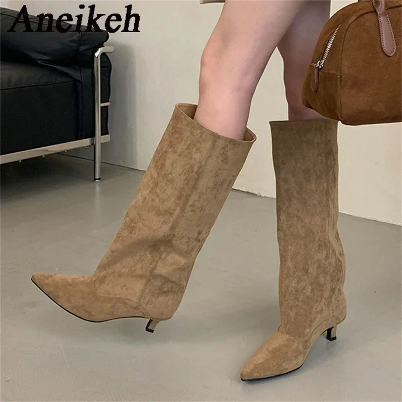 Aneikeh ฤดูใบไม้ร่วงฤดูหนาว Po - Women'S Shoes Chelsea บทวิจารณ์และราคา