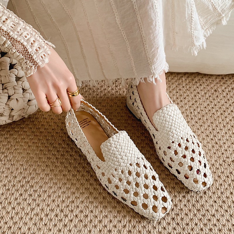 รองเท้าสานหนังแท้แฟชั่นสุดฮิตป - Women'S Heels บทวิจารณ์และราคา