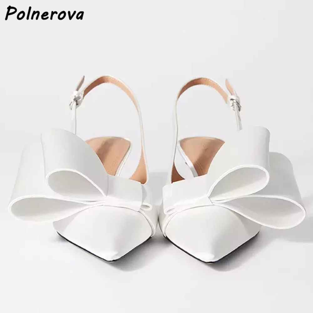 รองเท้าส้นเตี้ยแบบผูกโบว์สีขาว - Women'S Shoes Kitten Heels บทวิจารณ์และราคา