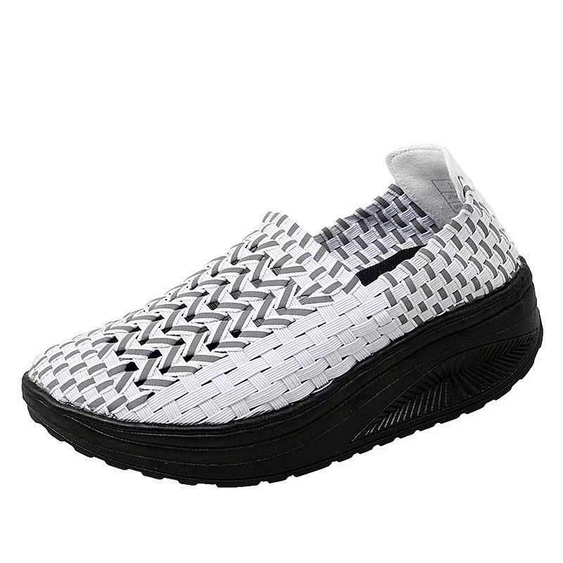 รองเท้าส้นเตารีดแบบสานมือสำหรั - Women'S Shoes Hands Free บทวิจารณ์และราคา