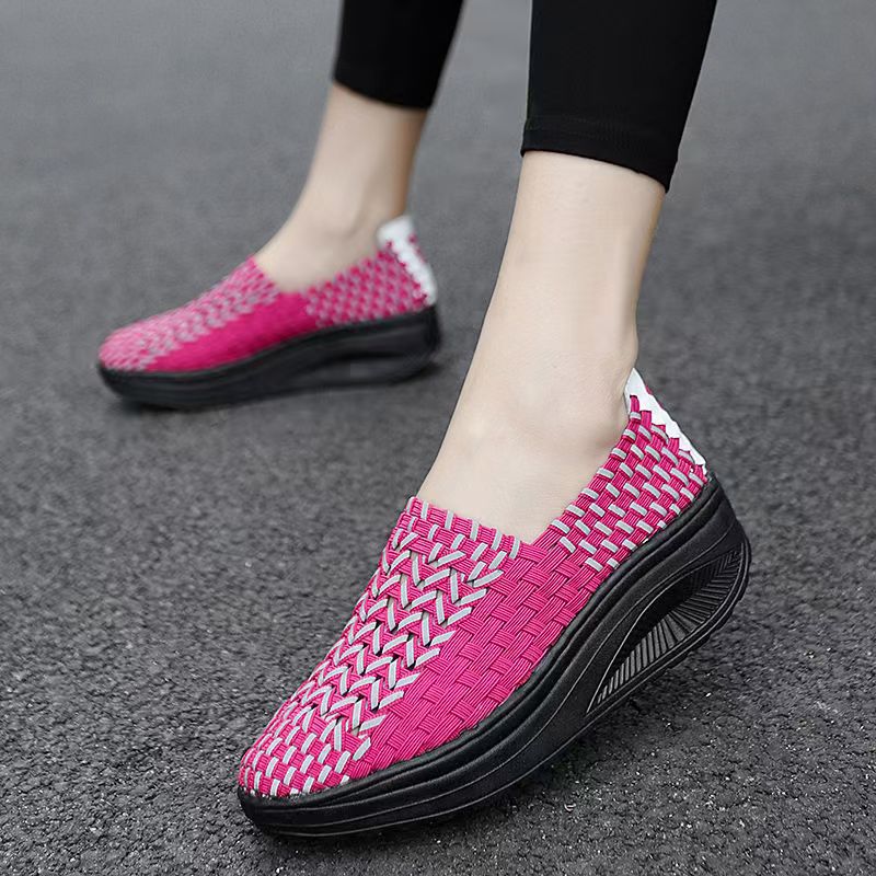 รองเท้าส้นเตารีดแบบสานมือสำหรั - Women'S Shoes Hands Free บทวิจารณ์และราคา